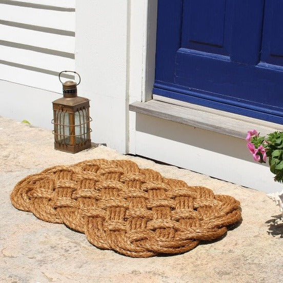 Nautical Door Mat, Prolong Knot Made in the USA by hand in Mystic,  Connecticut $ 165.00