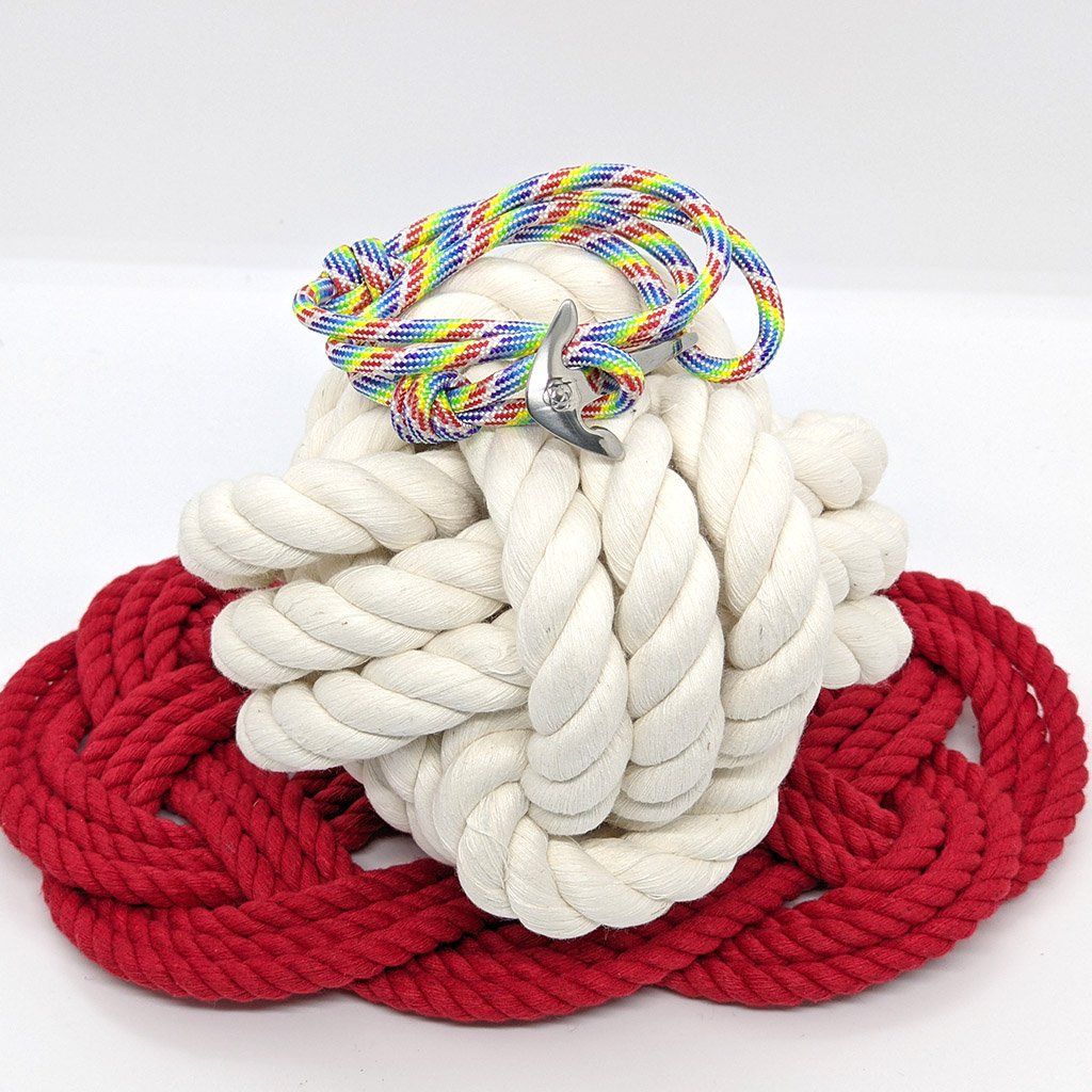 Rainbow Adjustable Anchor Wrap Use as a Bracelet,Anklet,or Necklace 137 Mystic Knotwork 