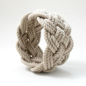 Nautical Knot Wide Sailor Knot Bracelet handmade at Mystic Knotwork