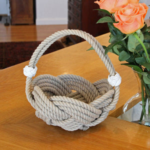 Celtic Knotted Tan Basket home decoration Mystic Knotwork 
