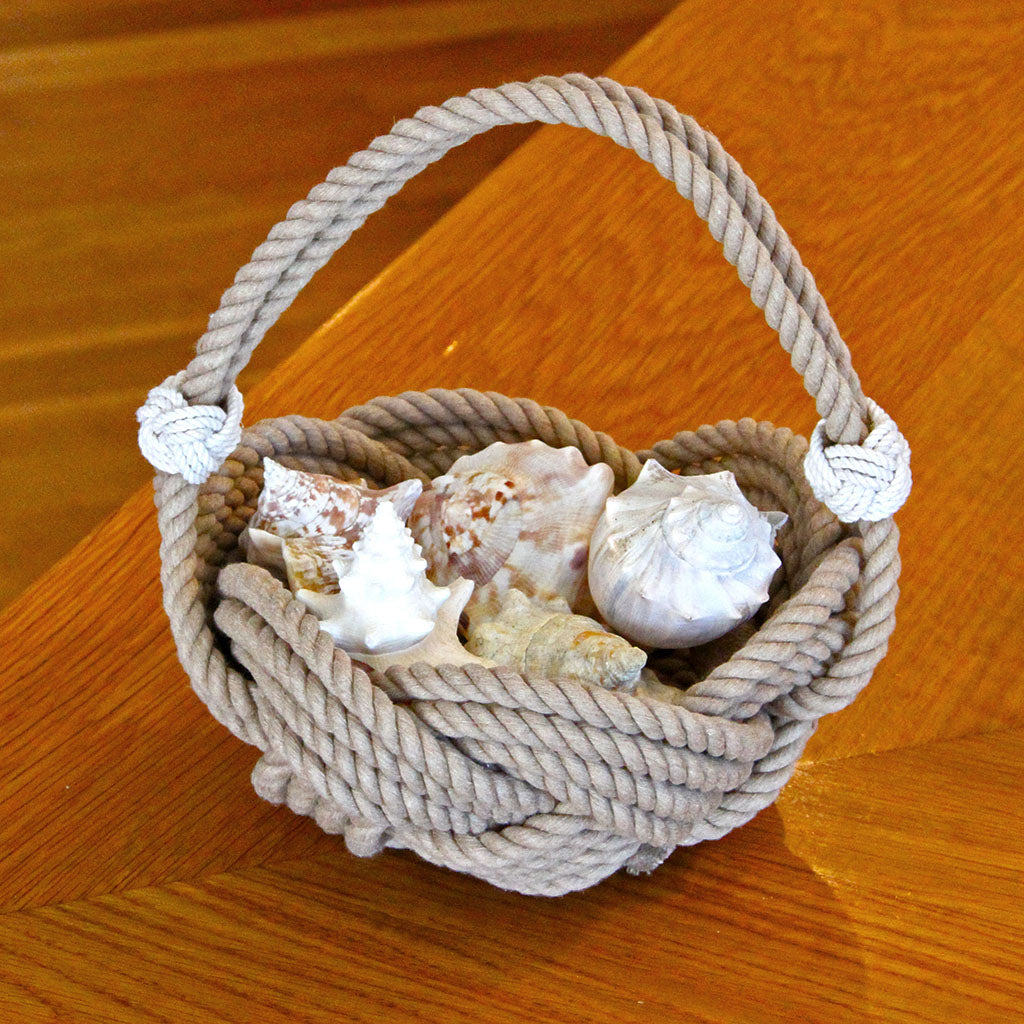 Celtic Knotted Tan Basket home decoration Mystic Knotwork 