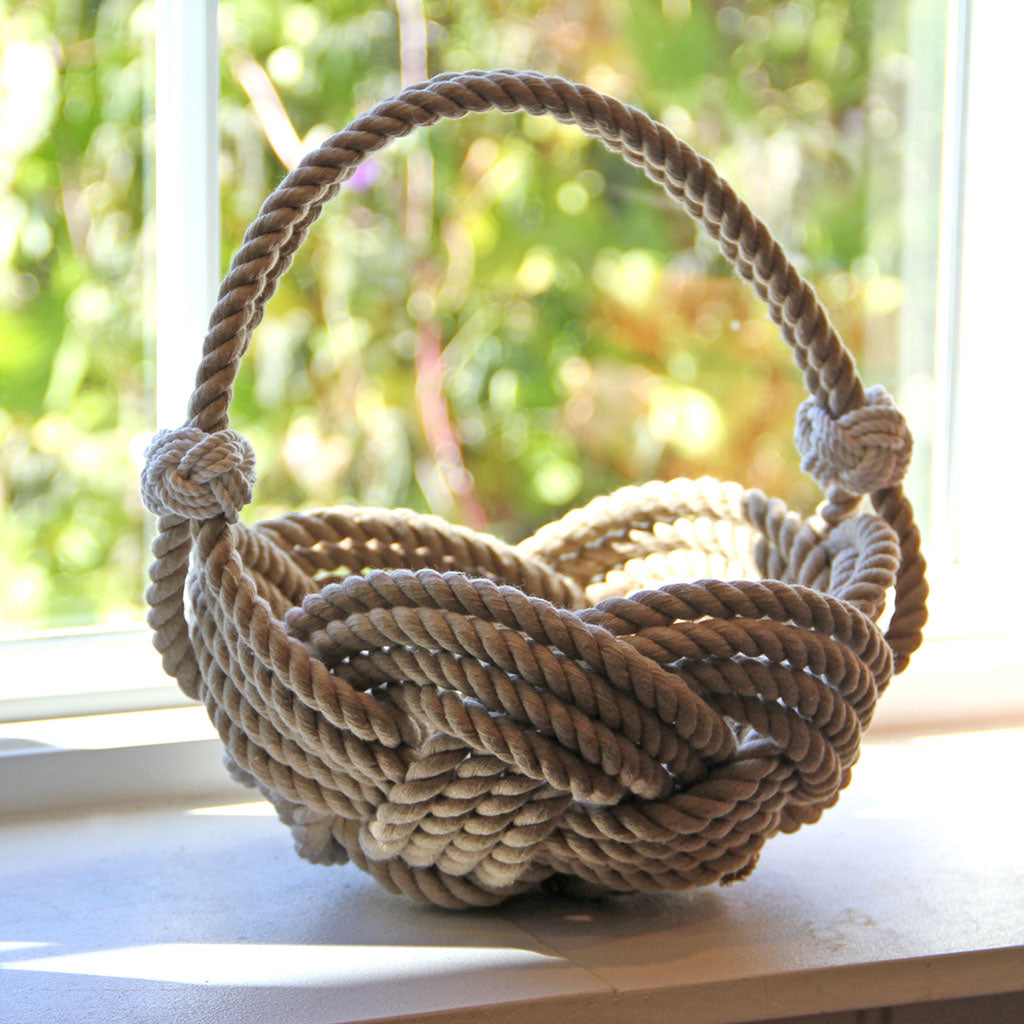 Celtic Knotted Tan Basket home decoration Mystic Knotwork 