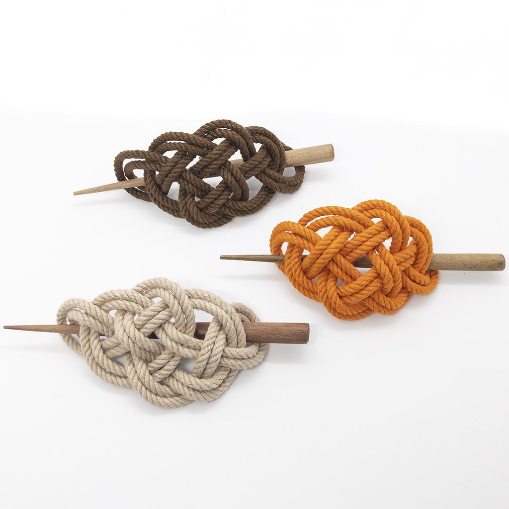 Celtic Weave Hair Stick Barrette in 17 Colors hair accessory Mystic Knotwork 