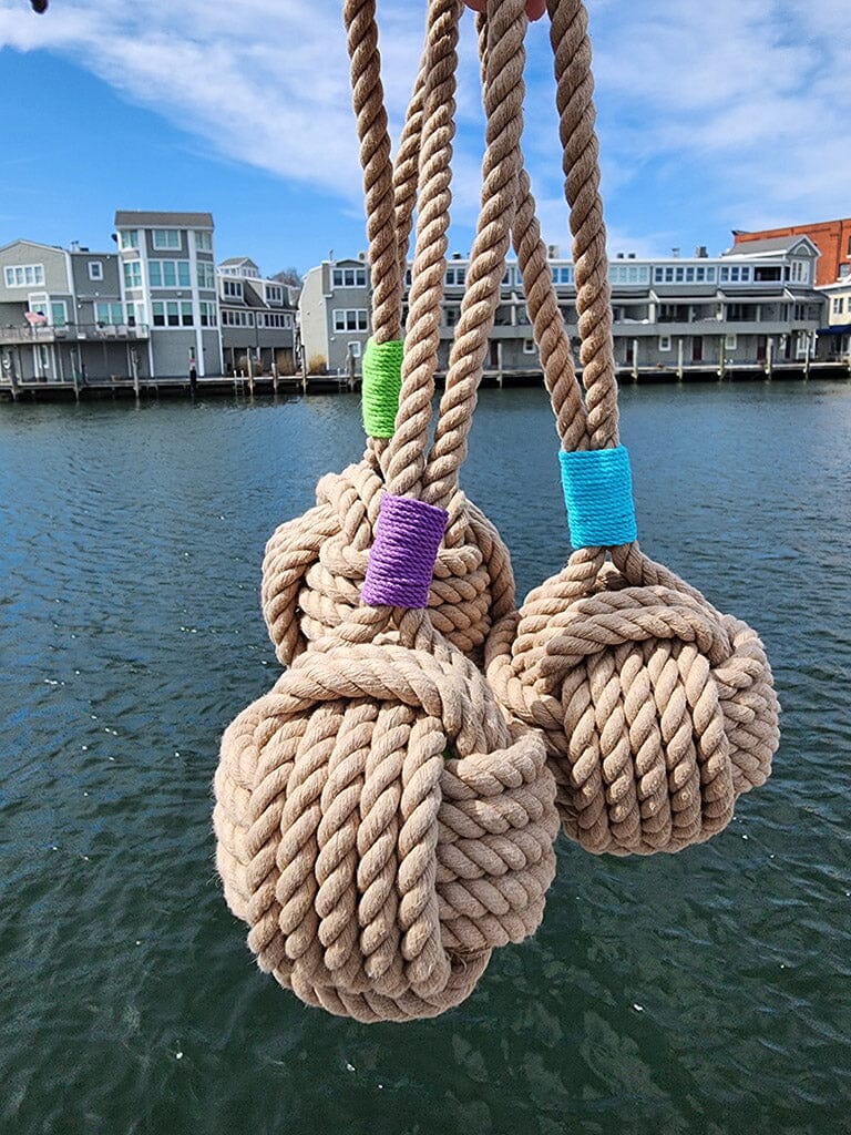 Large Monkey Fist Rope Dog Toy pet toy Mysticknotwork.com 