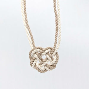 Celtic Heart Knot Necklace necklace Mysticknotwork.com Tan 