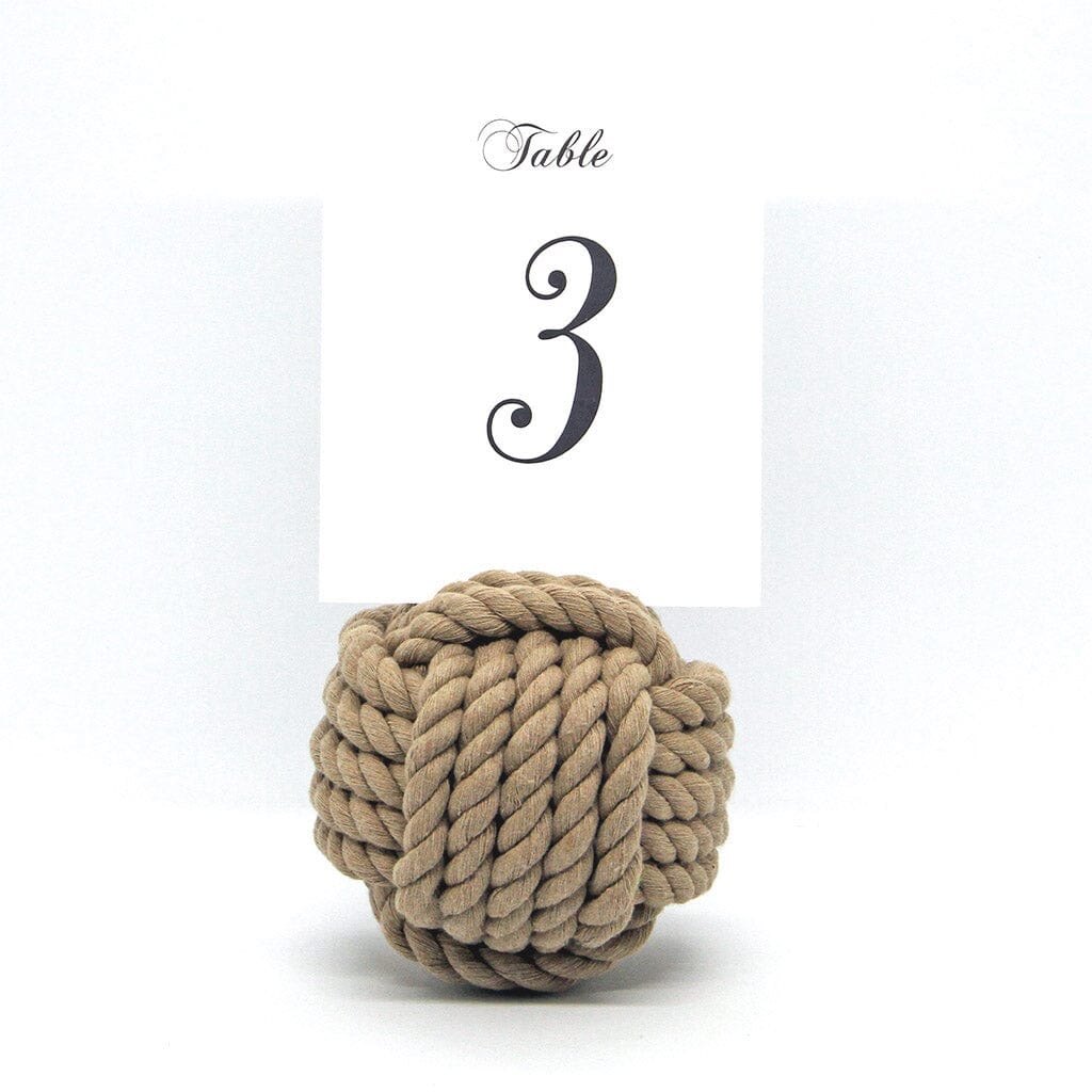 Nautical Knot Card Holder, Tan, 4.5", 5-Pass nautical wedding Mysticknotwork.com 