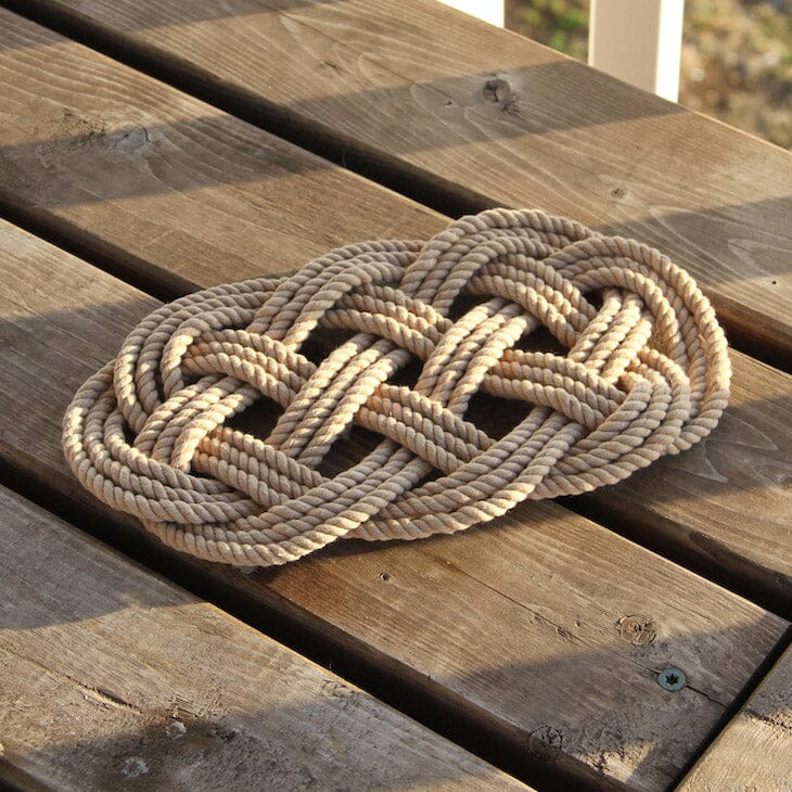 Ocean Plait Nautical Trivet, 5 Color Choices Mystic Knotwork 