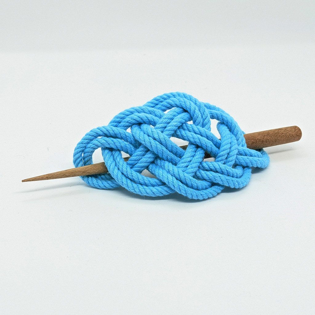 Celtic Weave Hair Stick Barrette in 17 Colors hair accessory Mystic Knotwork Turquoise 