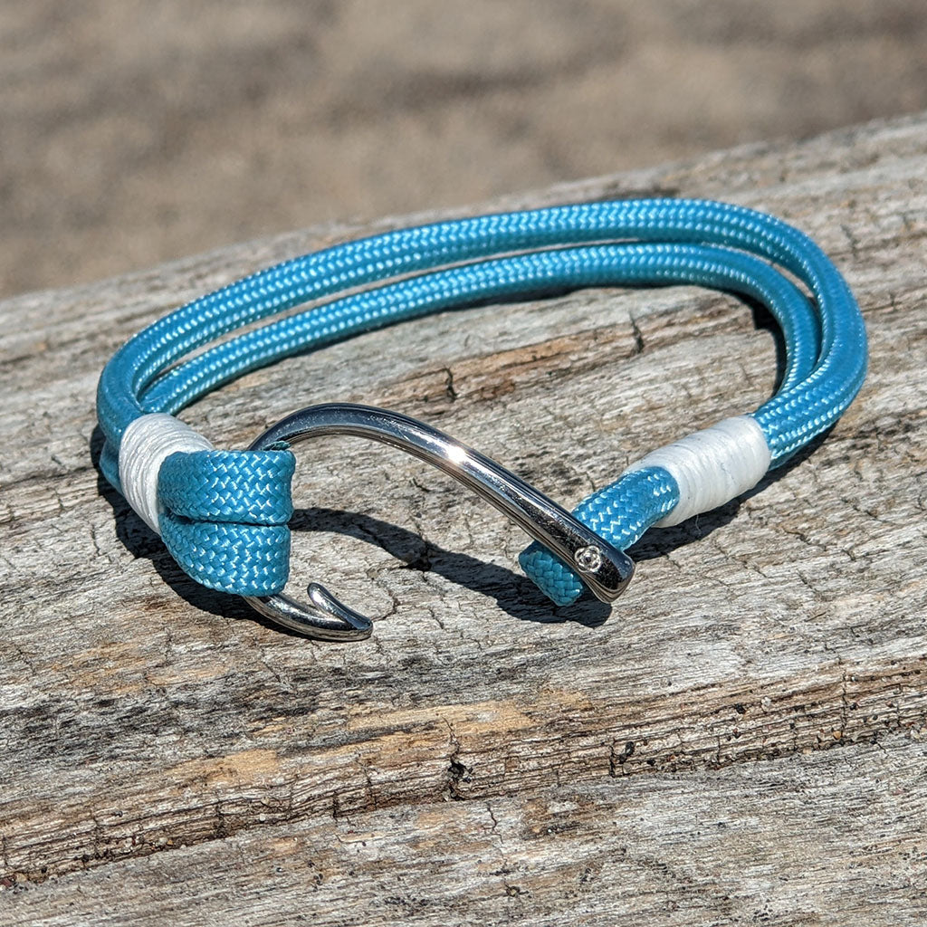 Blue Snake Fish Hook Bracelet