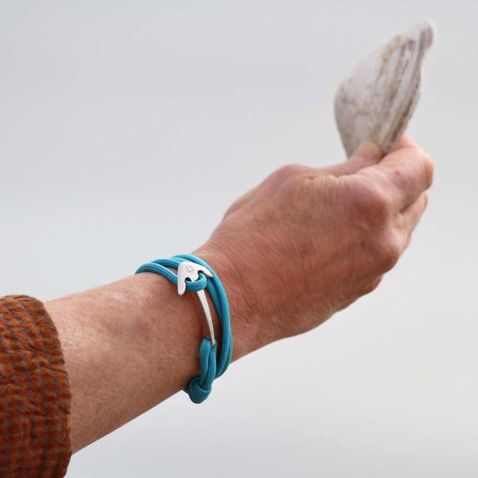 Turquoise Adjustable Anchor Wrap Use as a Bracelet, Anklet, or Necklace 016 Mystic Knotwork 