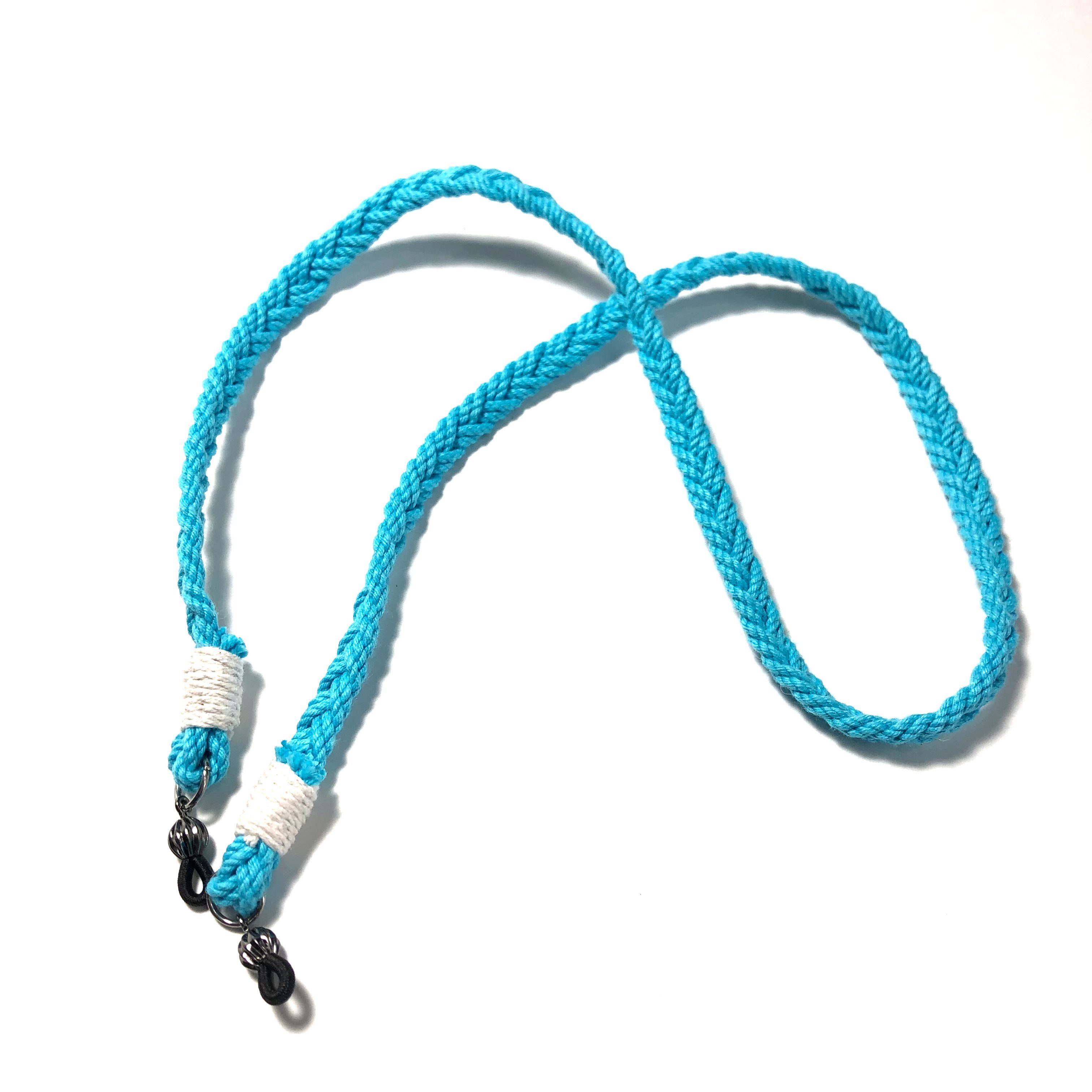 Nautical Nautical Woven Eyeglass Lanyard - 8 Colors Made in the USA by hand  in Mystic, Connecticut $ 22.50