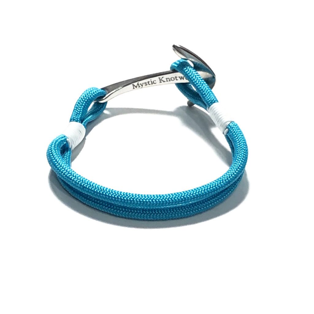 Turquoise Nautical Anchor Bracelet Stainless Steel 016 Medium 7