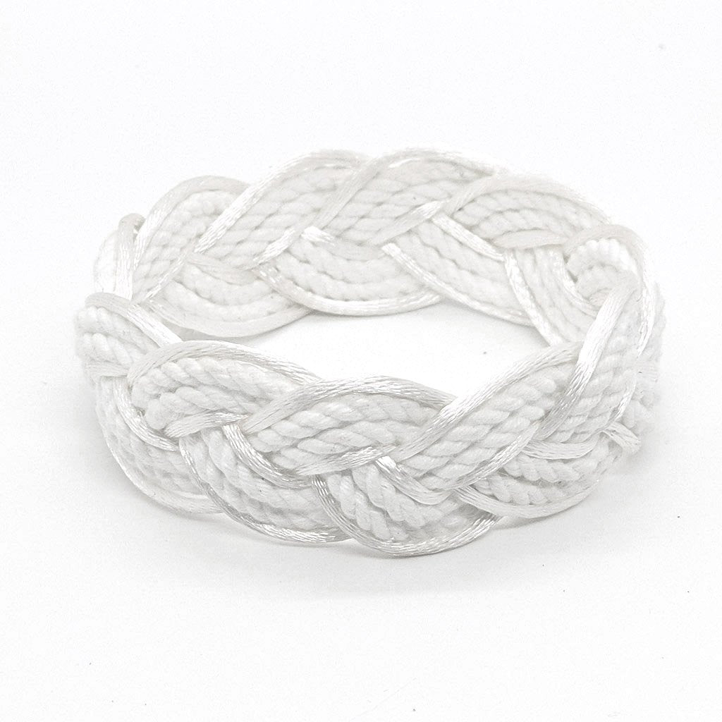 White Sailor Bracelet Satin Outline bracelet Mystic Knotwork 