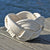 Celtic Knot White Woven Cotton Bowl home decoration Mystic Knotwork White 