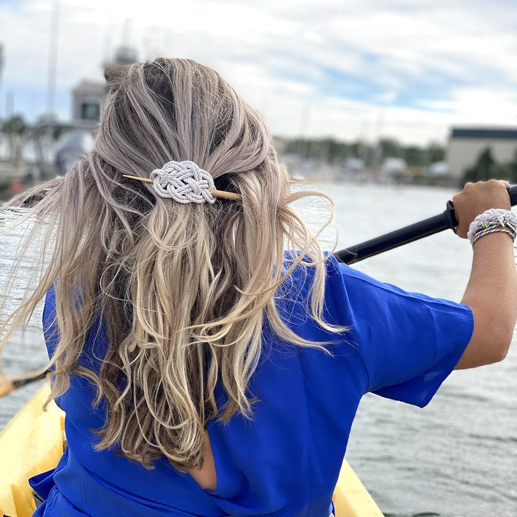 Celtic Weave Hair Stick Barrette in 17 Colors hair accessory Mystic Knotwork 