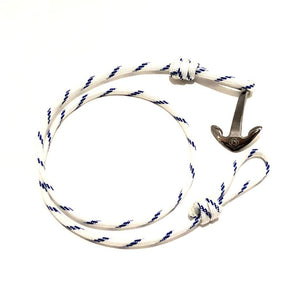 Blue Stripe Adjustable Anchor Wrap Use as a Bracelet, Anklet, or Necklace 165 Mystic Knotwork 