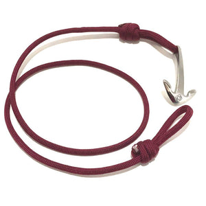 Burgundy Adjustable Anchor Wrap Use as a Bracelet,Anklet,or Necklace 022 Mystic Knotwork 