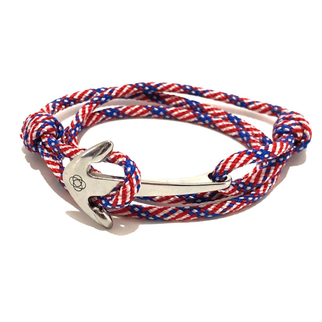 Patriotic Adjustable Anchor Wrap Use as a Bracelet, Anklet, or Necklace 187 Mystic Knotwork 