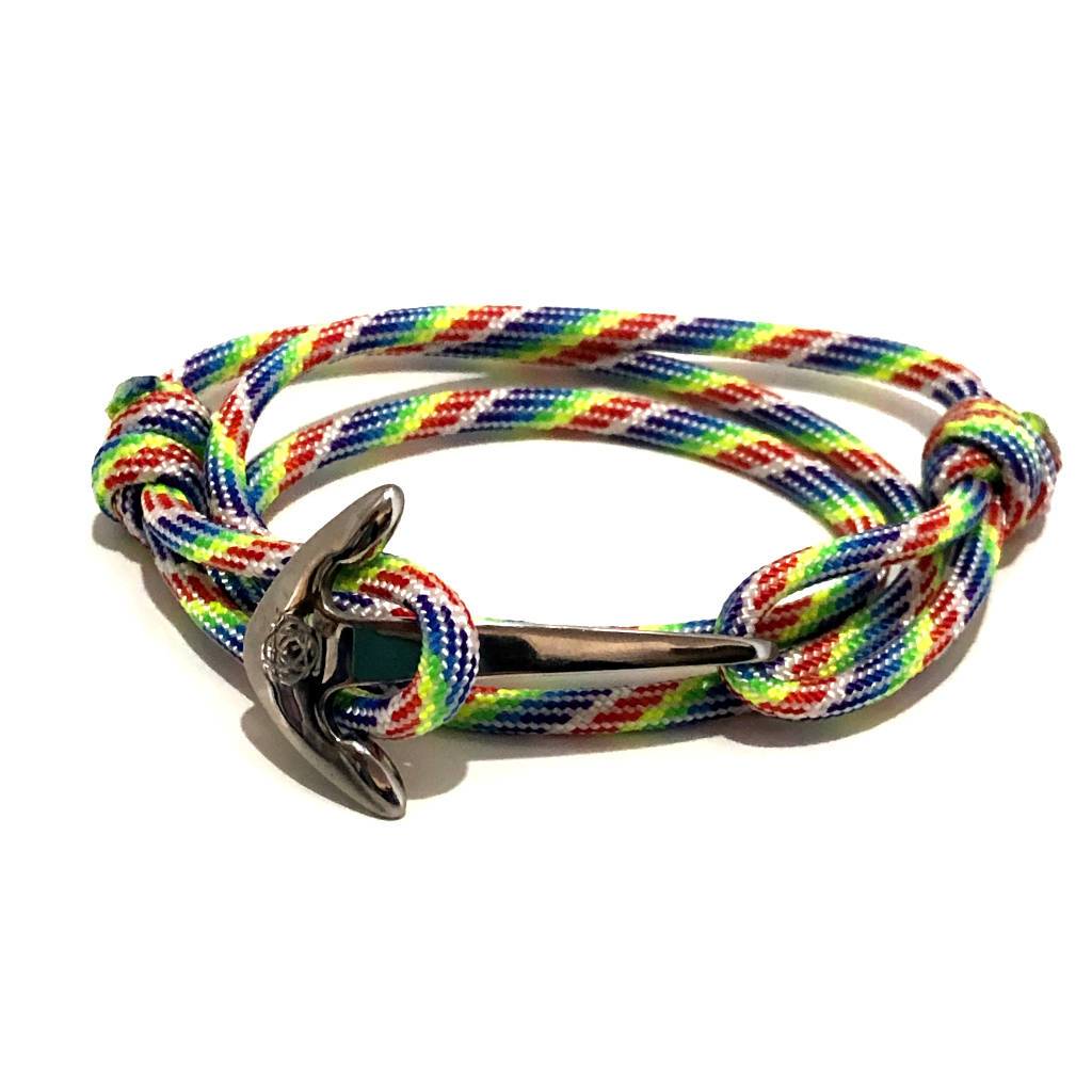 Rainbow Adjustable Anchor Wrap Use as a Bracelet,Anklet,or Necklace 137 Mystic Knotwork 
