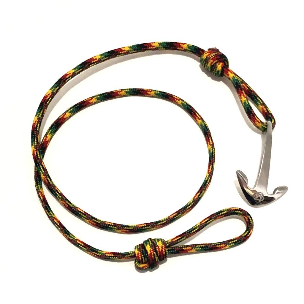 Rasta Adjustable Anchor Wrap Use as a Bracelet,Anklet,or Necklace 191 Mystic Knotwork 