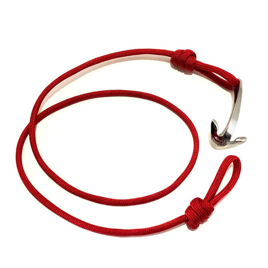 Red Adjustable Anchor Wrap Use as a Bracelet,Anklet,or Necklace 028 Mystic Knotwork 