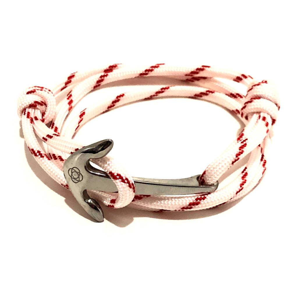 Red Stripe Adjustable Anchor Wrap Use as a Bracelet, Anklet, or Necklace 028 Mystic Knotwork 