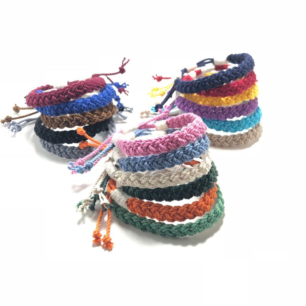 Nautical Knot Adjustable Woven Bracelet, Choose from 17 Colors handmade at Mystic Knotwork