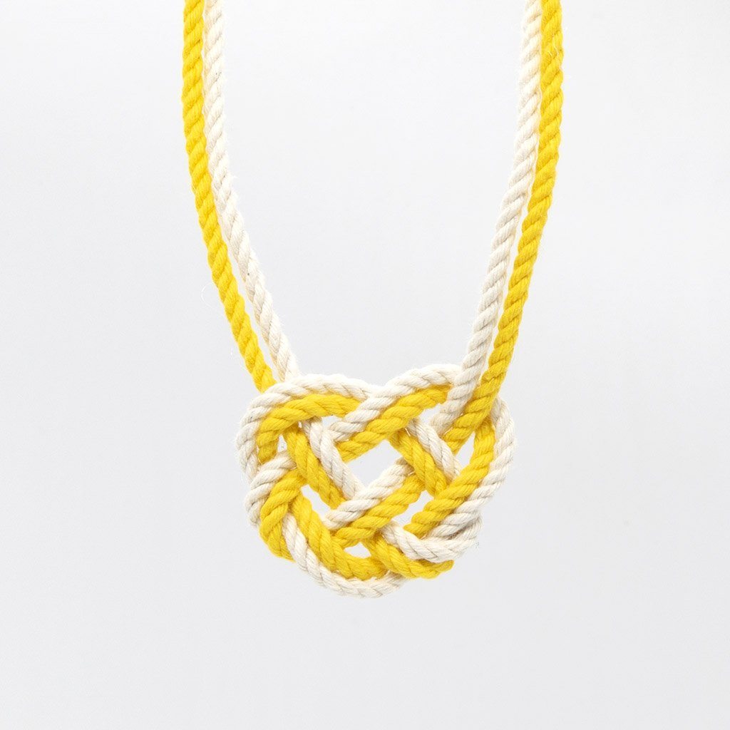 Celtic Heart Knot Necklace necklace Mysticknotwork.com Yellow 