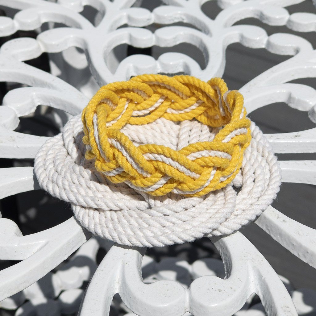 Striped Sailor Bracelet, Tropical Colors w/ White Stripe bracelet Mysticknotwork.com 